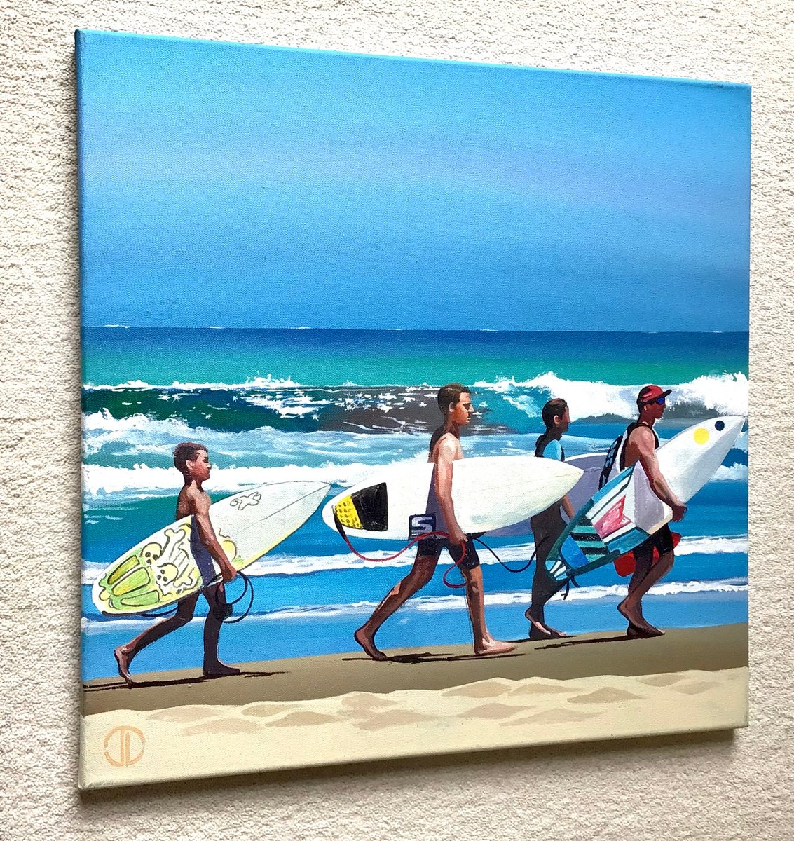 Original Acrylic Painting - Summer Sun by Joseph Lynch
