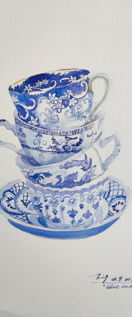 Blue and White by Jing Chen