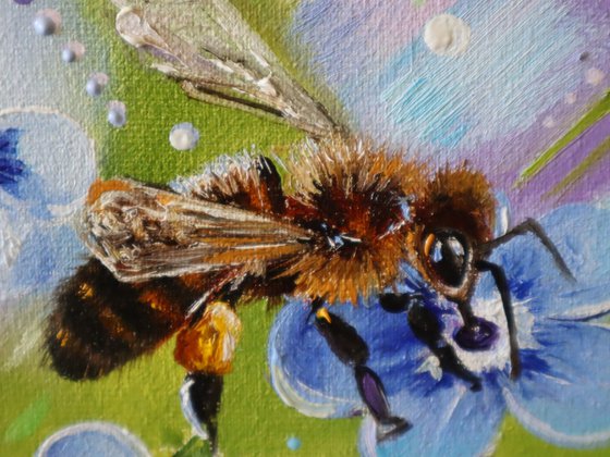 Bee Painting Small Art