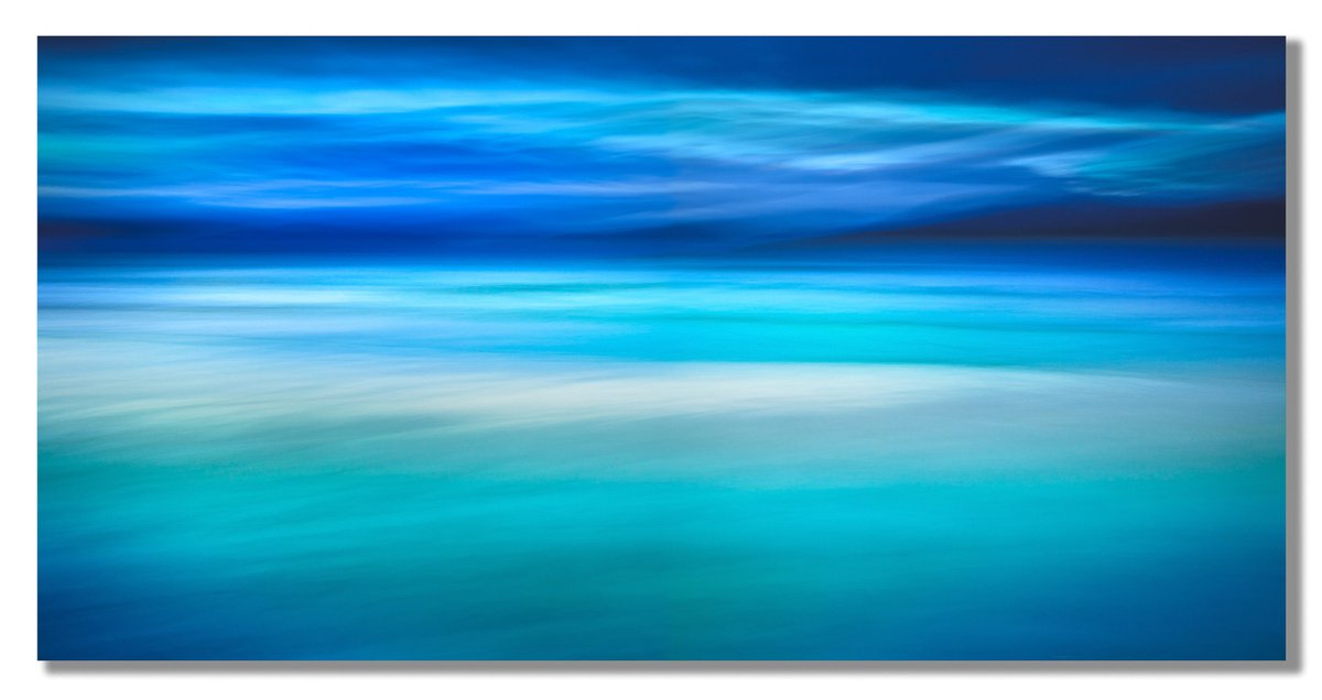 Huge Abstract Panorama - A Walk in the Waves II by Lynne Douglas