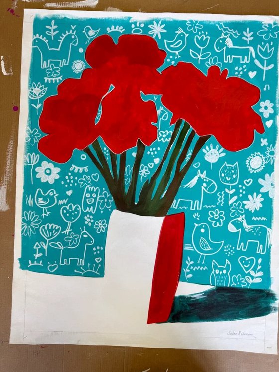 Red Floral Bouquet