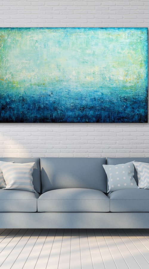 Turquoise Dreamscape IV by Behshad Arjomandi