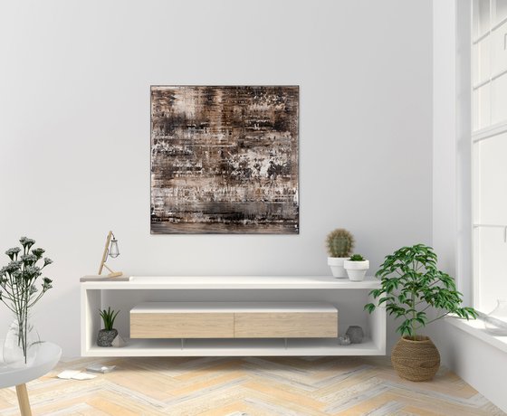 Brown abstract painting MC493