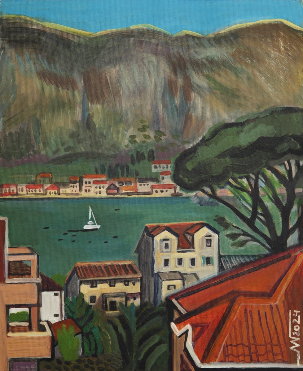 Landscape Acrylic Painting By Marina Gorkaeva, 16 X 20", Pr?anj, Original Artwork