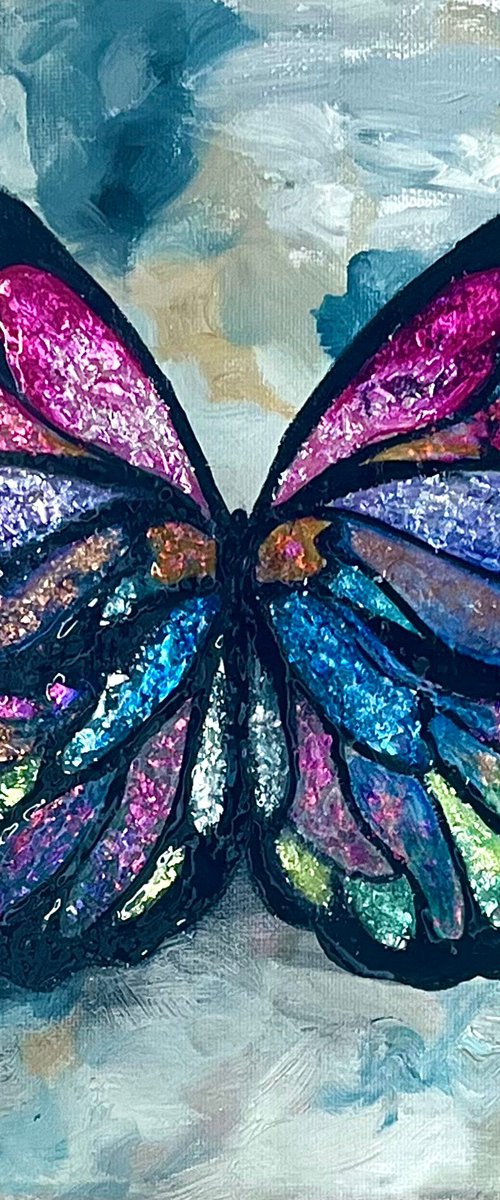 Commission Piece - Opal Butterfly by Djie W