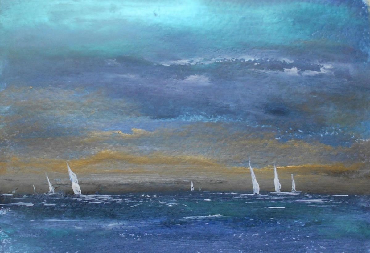 White sails by Maxine Anne  Martin