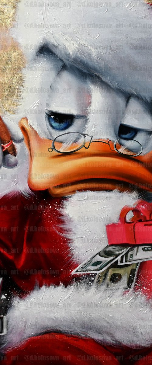 Giclee Santa Duck by Daria Kolosova