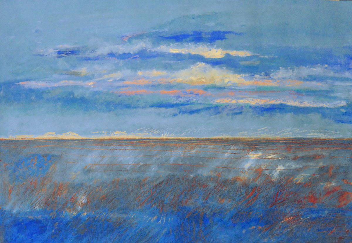 Organic Landscape Painting By Cristian Valentich, 28 X 20, Infinite 3, Original Artwork