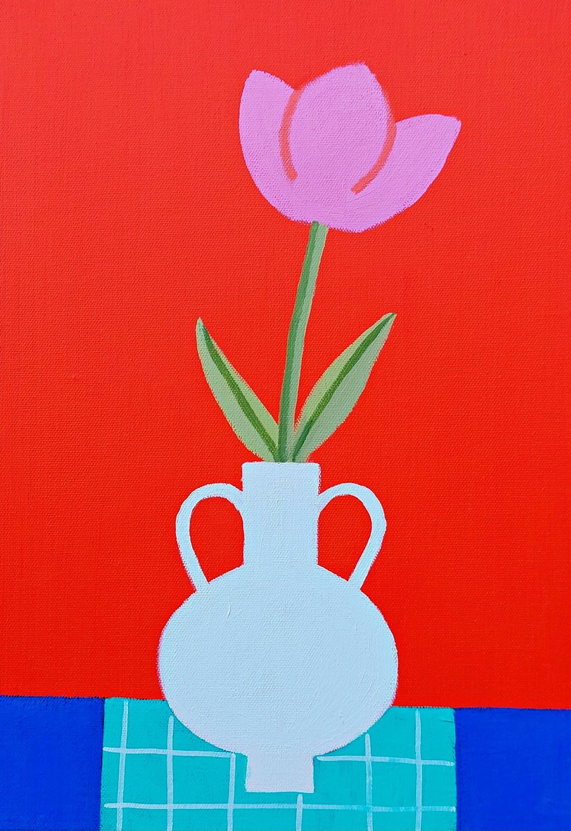 One Pink Tulip by Jan Rippingham