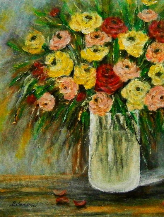 Bouquet of roses - still life..