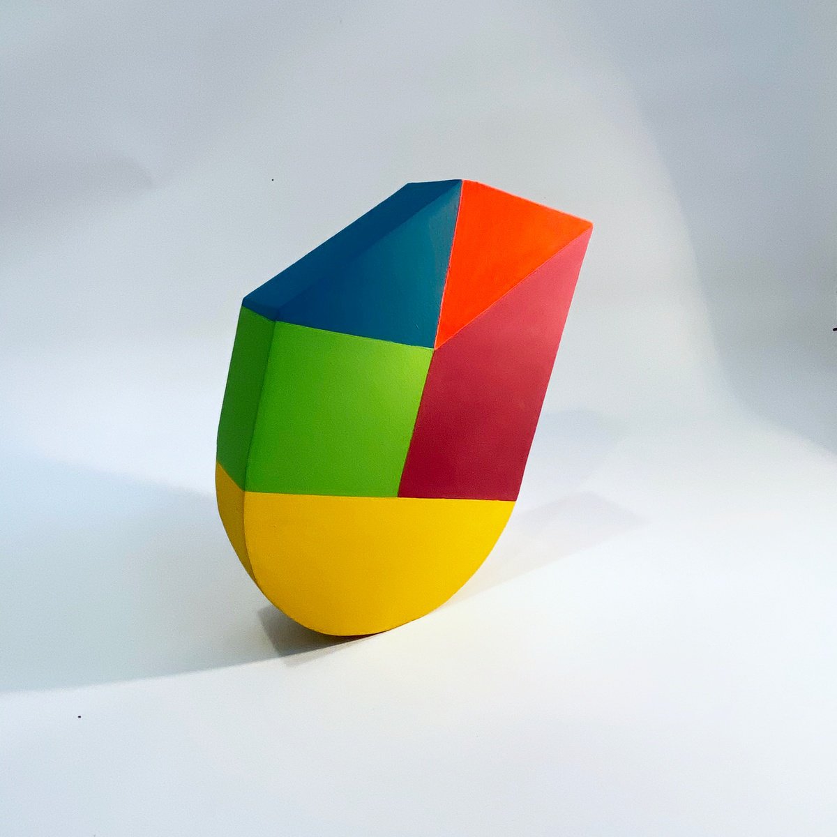 Geometric Abstract Sculpture By Jessica Moritz, 8 X 12, Still, Geometric Balance, Original Artwork