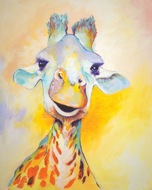 Smiley The Giraffe by steve rowlands