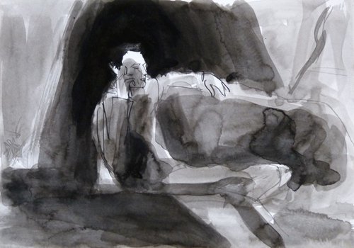 Relaxing, 21x29 cm by Frederic Belaubre
