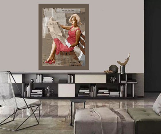 MARILYN IN NEW YORK  33"X46"