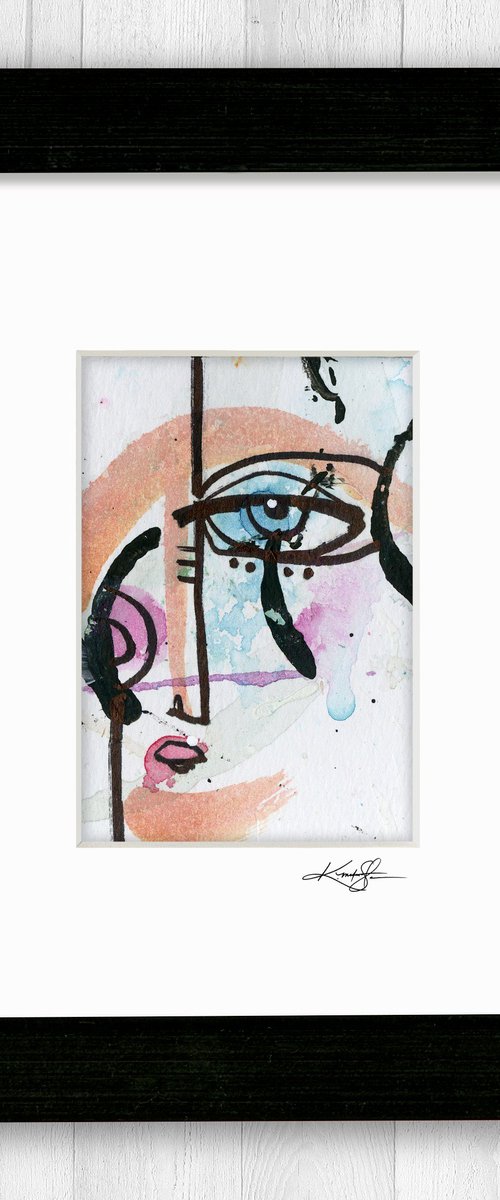 Little Funky Face 11 - Abstract Painting by Kathy Morton Stanion by Kathy Morton Stanion