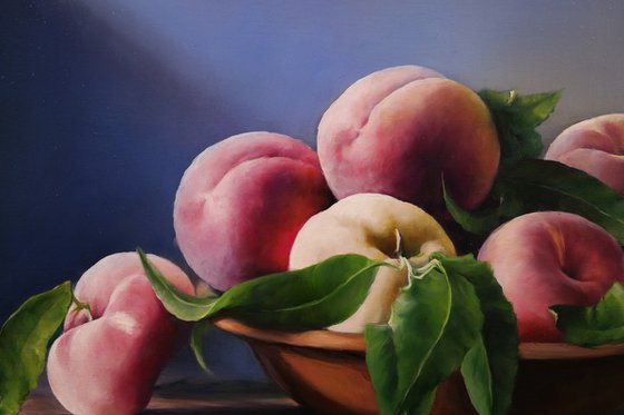 "Still life with peaches"