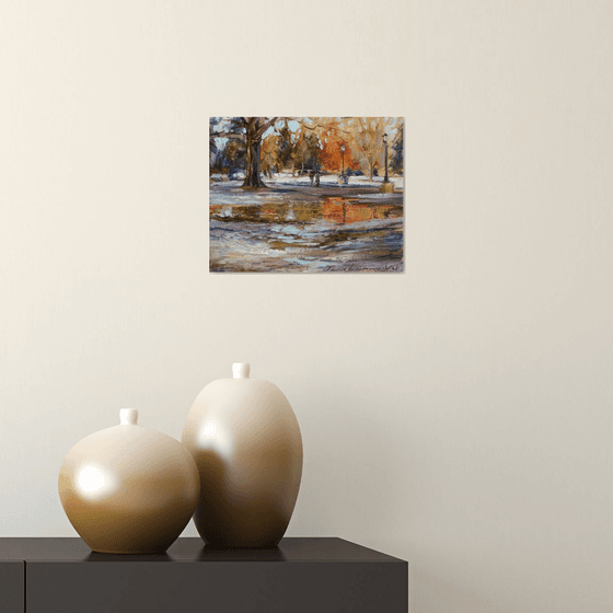 Thawed patch in the park