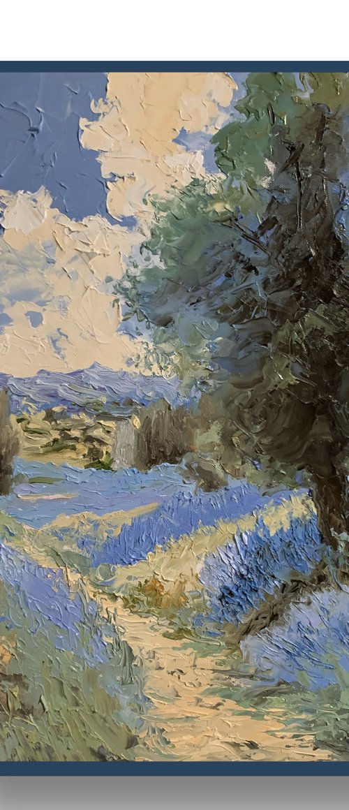 Lavender Field Landscape. by Vita Schagen