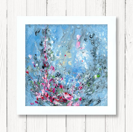 Floral Jubilee 41 - Framed Abstract Floral Art by Kathy Morton Stanion