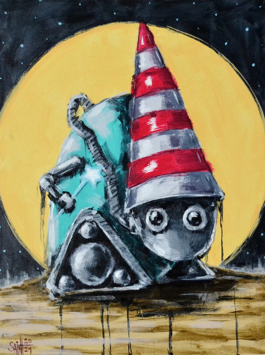 Wizard Robot. Fantasy Art by Ruslan Aksenov (Axenov)