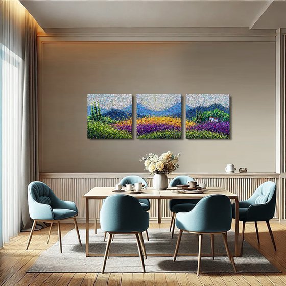 A Journey to Peace - triptych