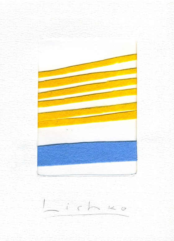 YELLOW AND BLUE 21*15 CM / 8,26*5,90 INCH \