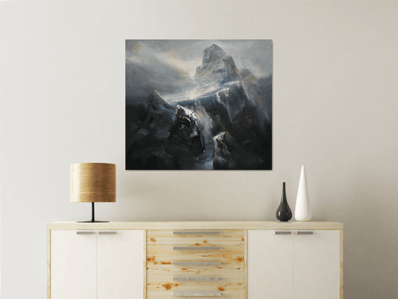 " Agartha -  On the path to Valhalla 4 "....SPECIAL PRICE !!! W 90 x H 80 cm