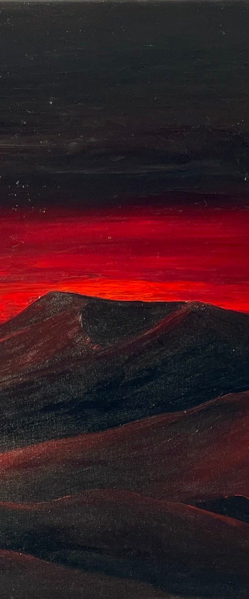 Last moment of sunset by Anastasiia Novitskaya