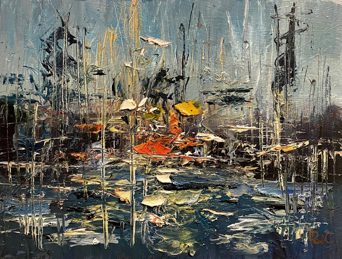 Lake and Followers Abstract by Paul Cheng
