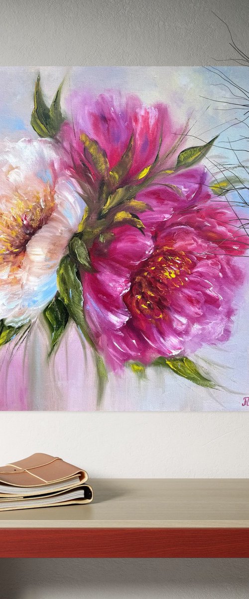 Magic peonies series - With Love by Tanja Frost