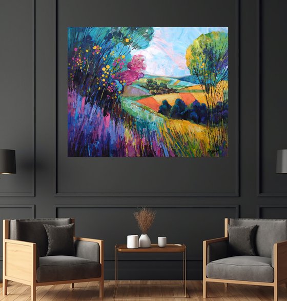 Sunlit Rolling Hills