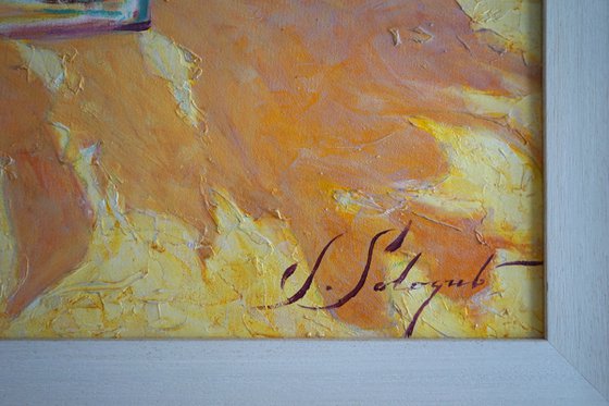 Flowers in a glass vase