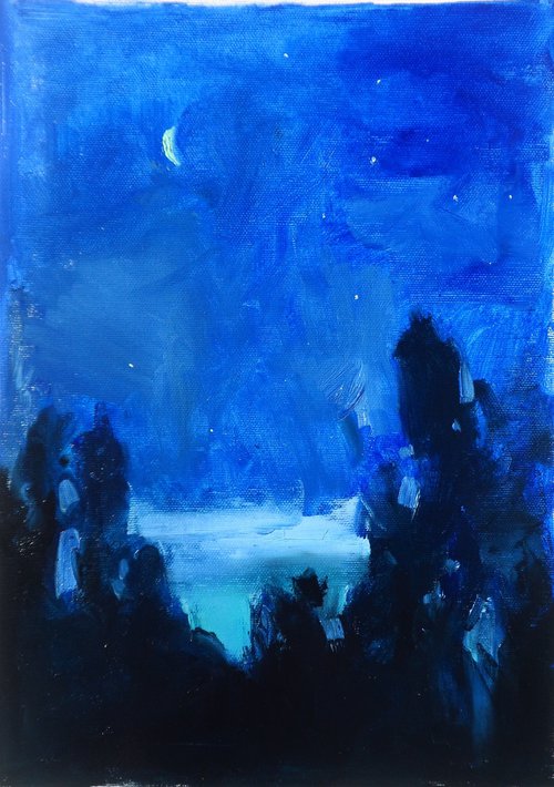 "moonlit night " by Yehor Dulin
