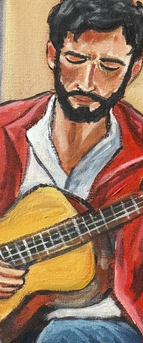 The Street Guitarist by Aisha Haider