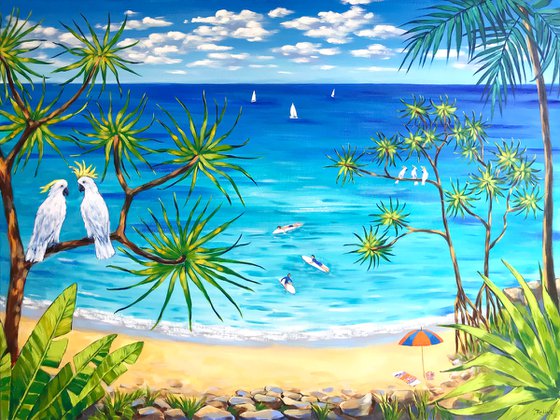 Australian seascape, Noosa Beach