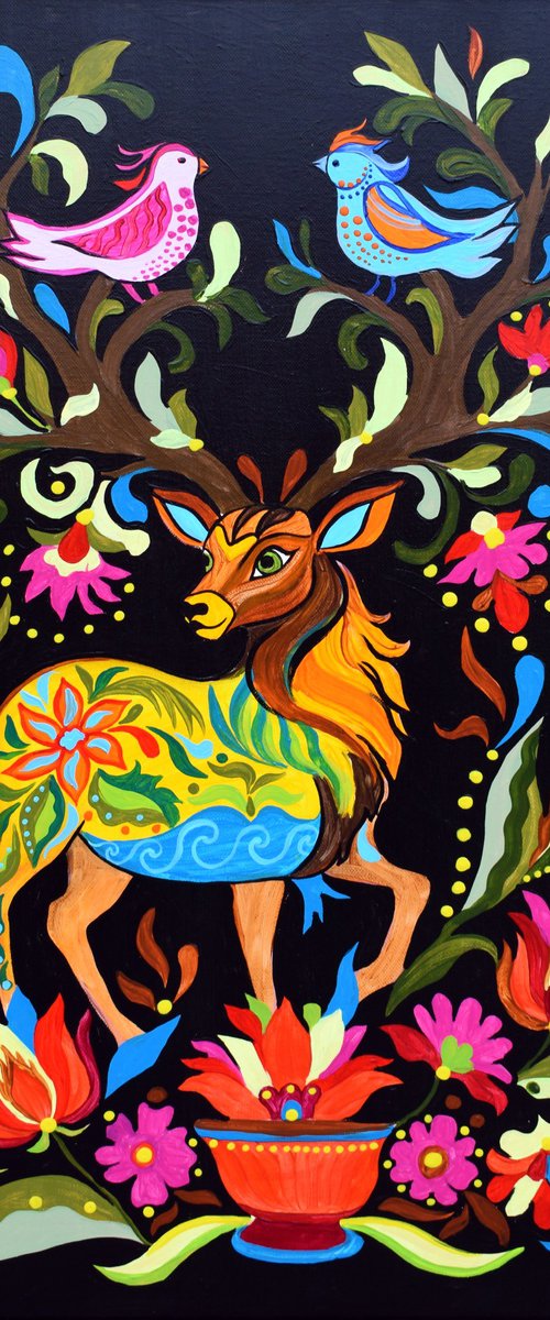 Sun Stag by Tusya Lav