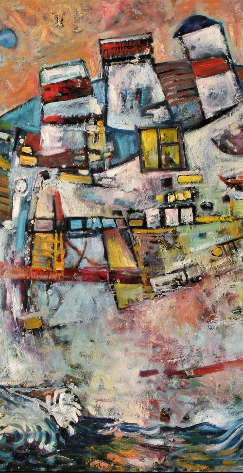 Cruise ship 4. From the cycle. Tickets for the cruise in childhood. by Nikifor Swiristuhin