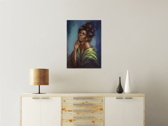 Black Woman Art Black Panther BLM African Passion Mercury