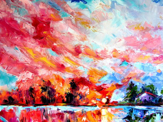 Landscape after rain