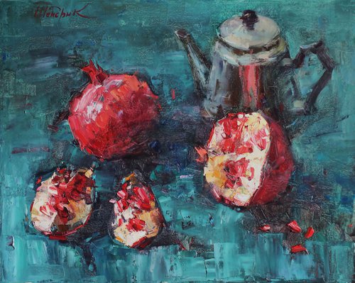 Pomegranates by Tetiana Shendryk