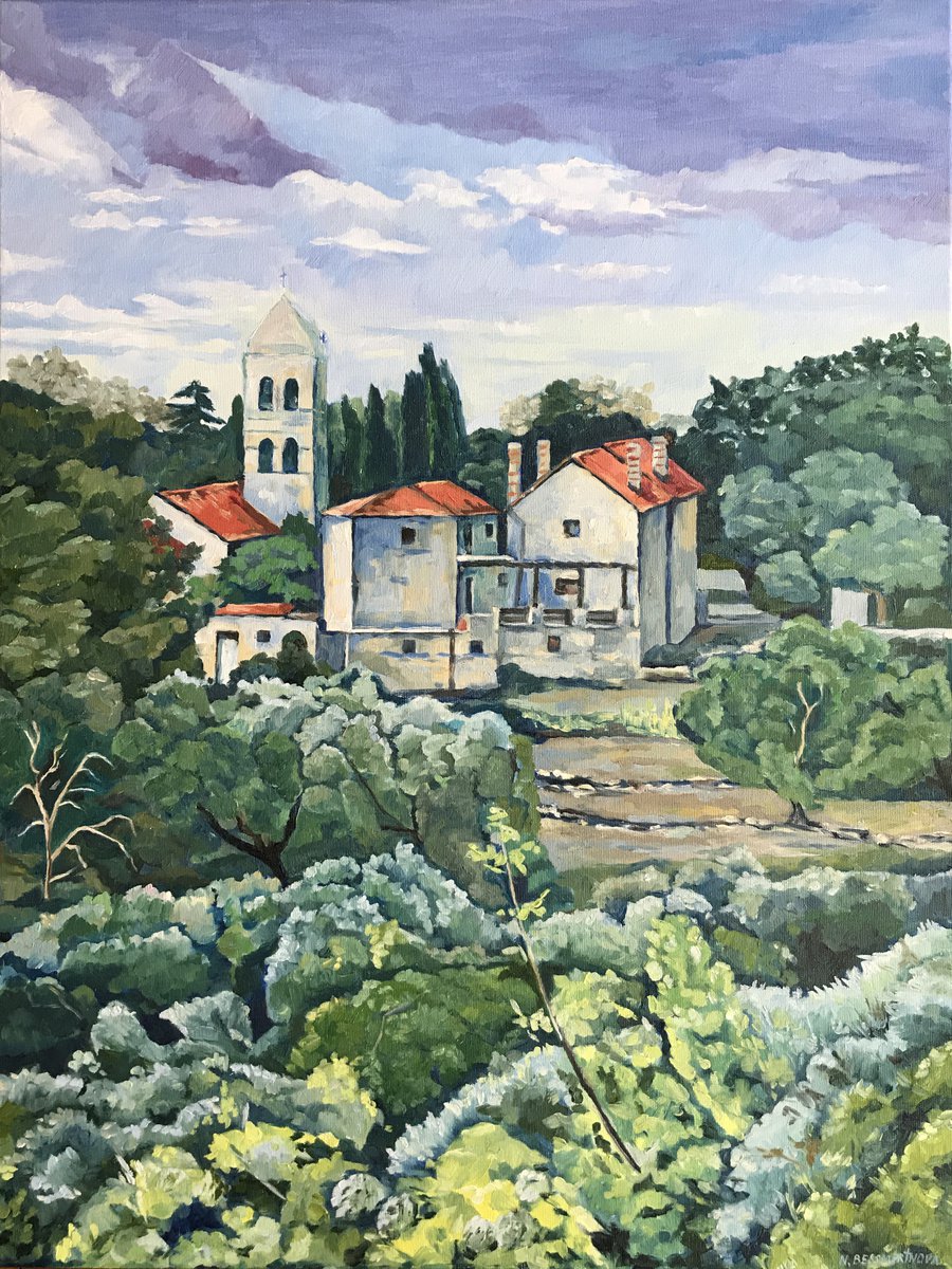Old Monastery By Natalia Bessmertnova, 24 X 31, Artwork For Sale On Artfinder