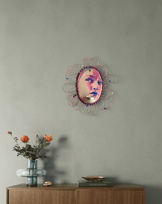 Clay female face