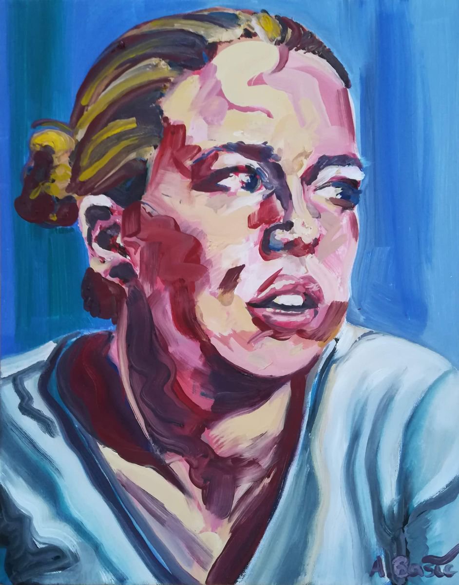 Jenny Saville (2018) Oil painting by Aleksandar Bašić