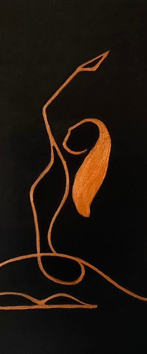 Yoga pose 3 by Anastasia Art Line