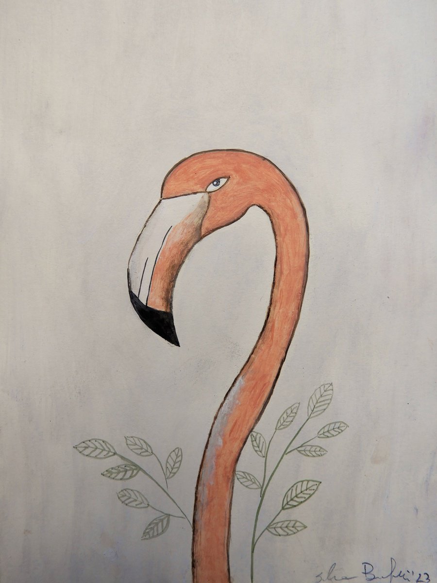 The pink flamingo by Silvia Beneforti