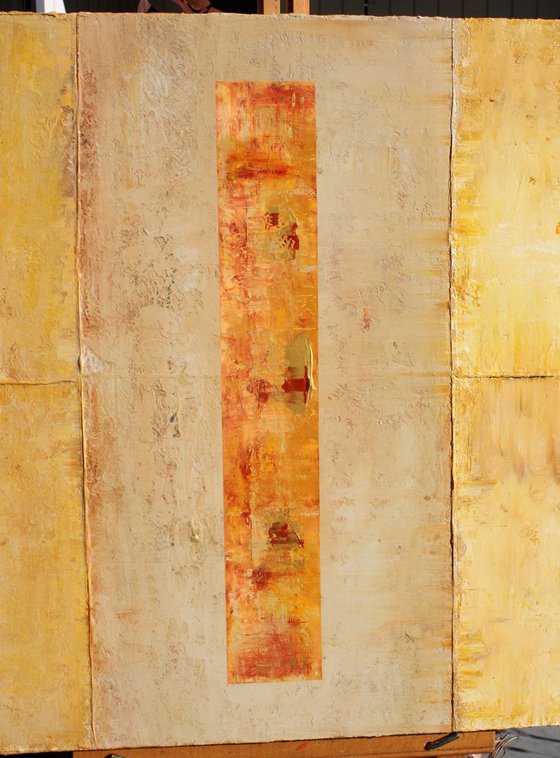 Abstract Concept Gold Red Ochre I