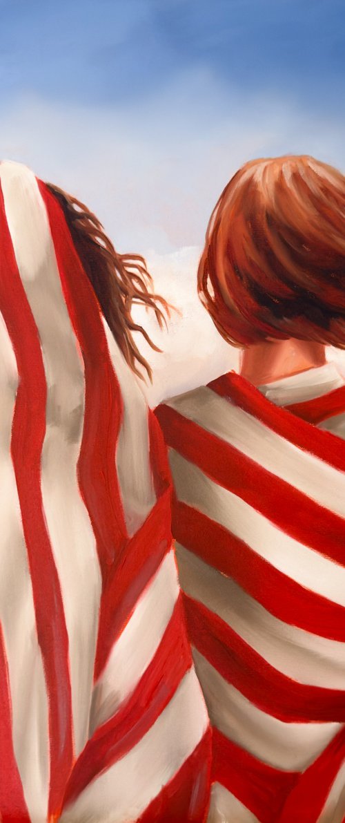Stripes & Waves – Two Souls by the Sea by Daria Gerasimova