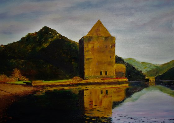 Carrick Castle At Twilight [commission]