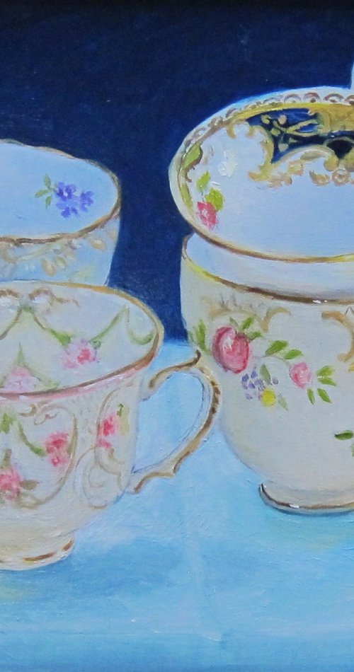 Tea Cups by Sophie Colmer-Stocker