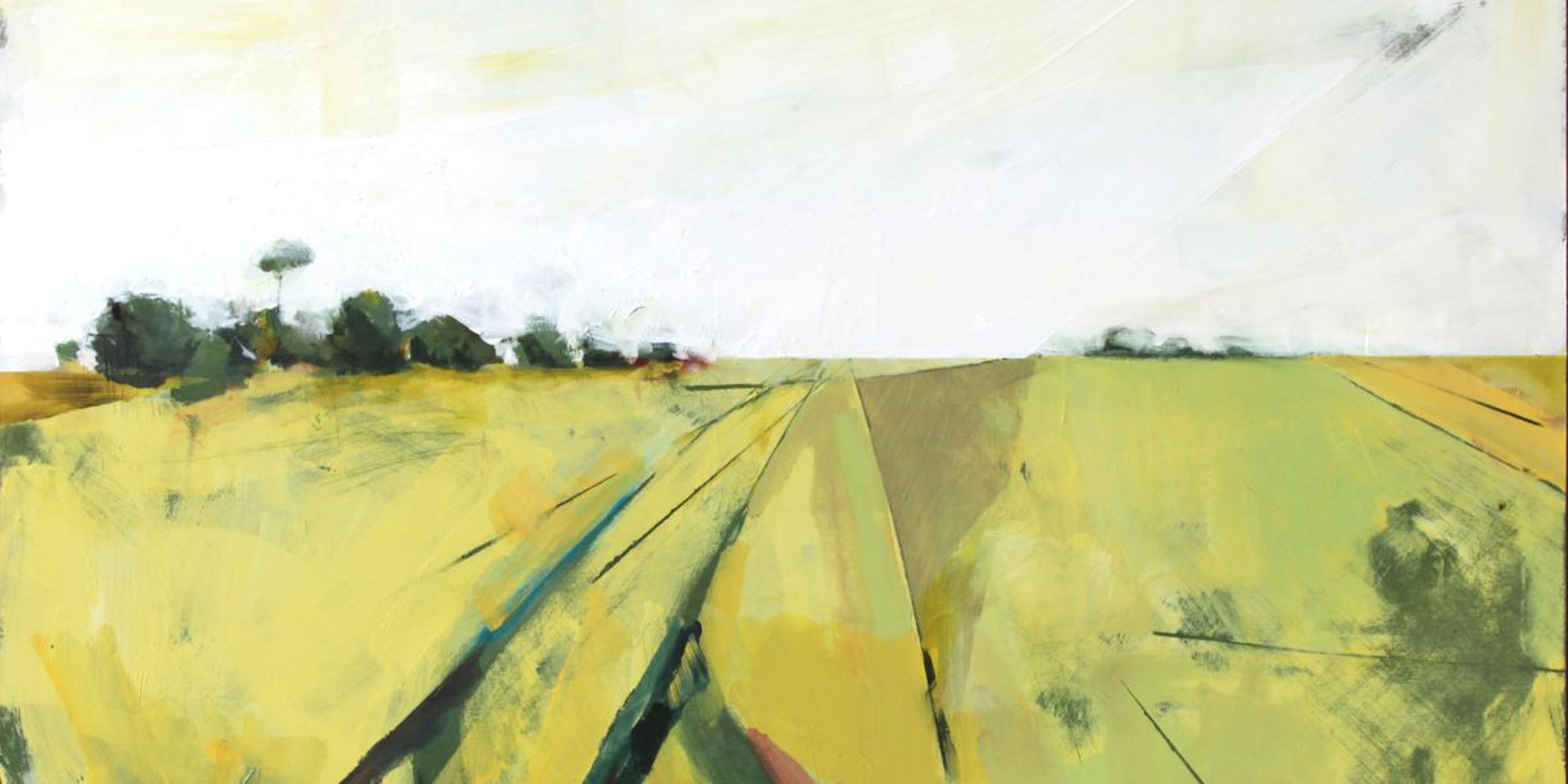 Art of the Day: "Between Warkworth and Alnmouth, towards the Sea, 2017" by Paul West